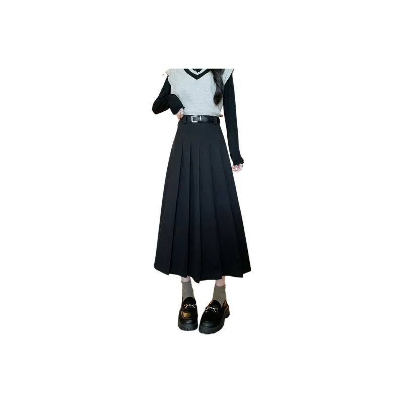 Oudifu Casual Long Skirt Women's-0