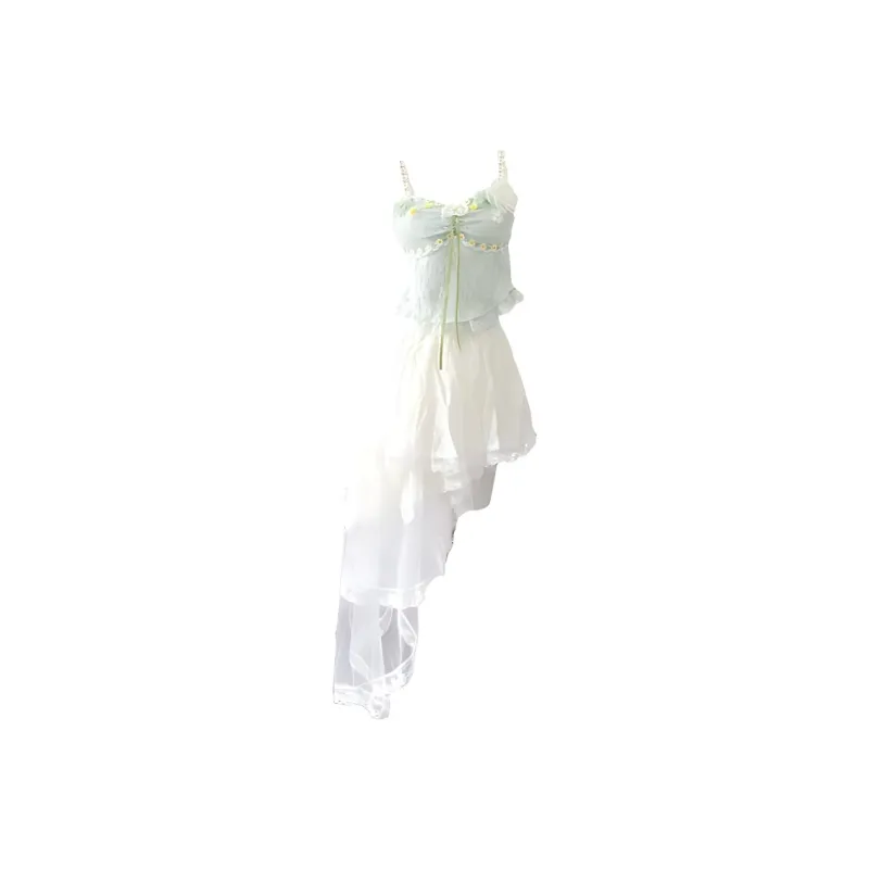 Fashion Skirt Set Women's Fresh Green-0