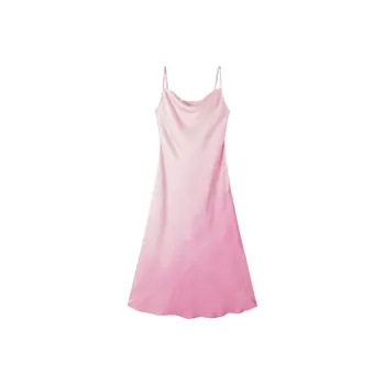 XIANGYING Slip Dress Women's Pink