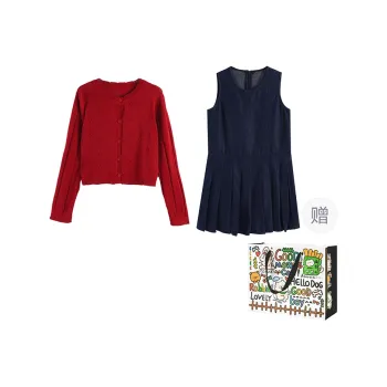 Dippanis Skirt Set Women's Red Top/Tank Dress