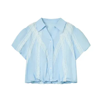 ELF SACK Shirts Women's Refreshing Blue