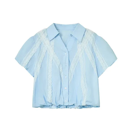 ELF SACK Shirts Women's Refreshing Blue