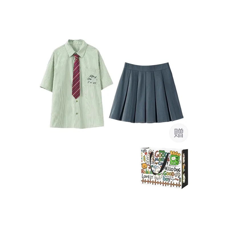 OURUOKE Two Piece Skirt Sets Women's-0