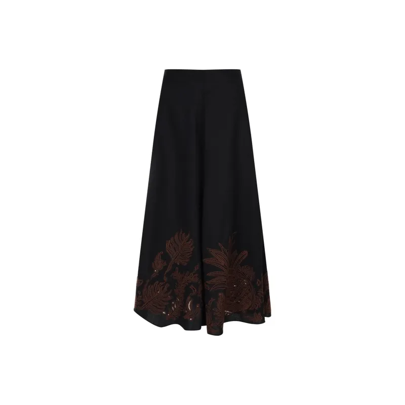 Dorothee Schumacher Exquisite Luxury Linen Skirt-0