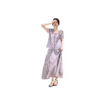 Mo Han Yi Mei Skirt Set Women's Monet Purple