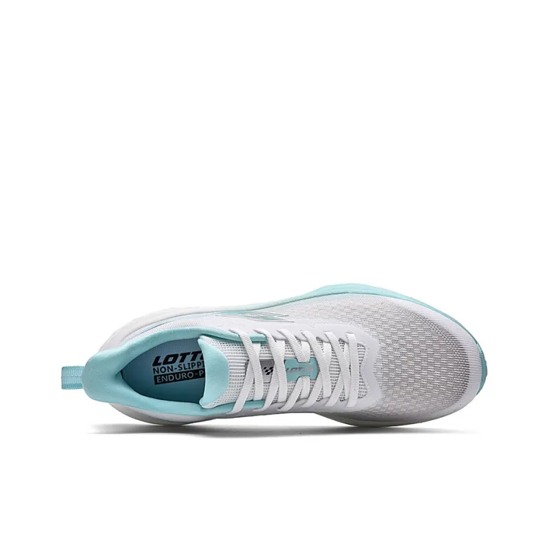 LOTTO Shock Absorbing, Non Slip, Wear Resistant, Breathable And Lightweight Low Top Running Shoes Men's White Blue-2