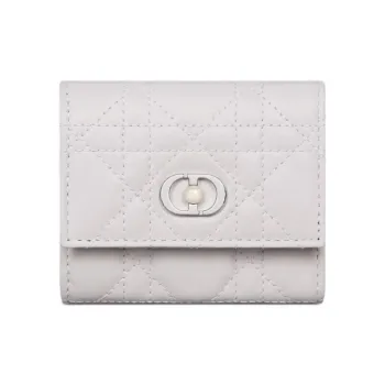 DIOR Jolie Lambskin Wallet Women's White