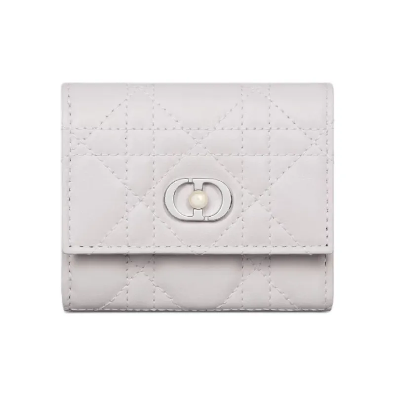 DIOR Jolie Lambskin Wallet Women's White-0