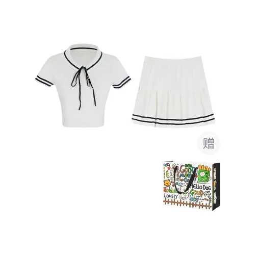 OURUOKE Two Piece Skirt Sets Women's