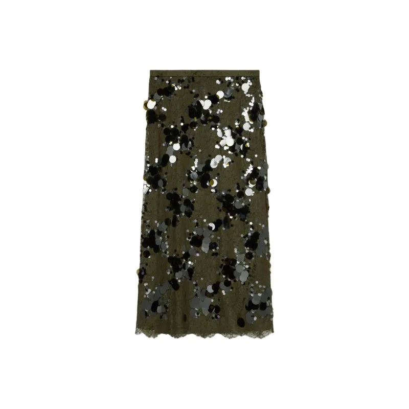 GUCCI Laced All Over Sequinned Skirt-0