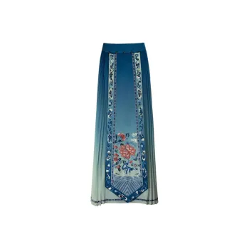 A LIFE ON THE LEFT Casual Long Skirt Women's Turquoise