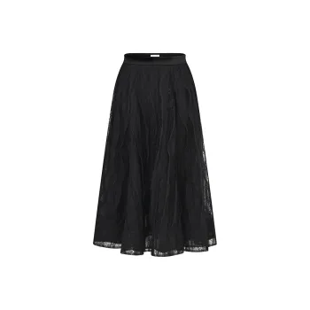 RARE Casual Long Skirts Women's Black