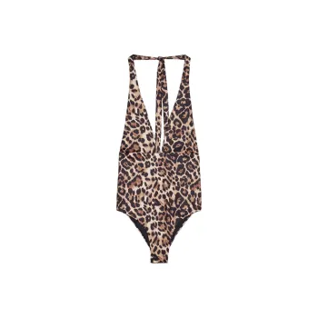 ZARA One piece Swimsuit Women's Leopard Print