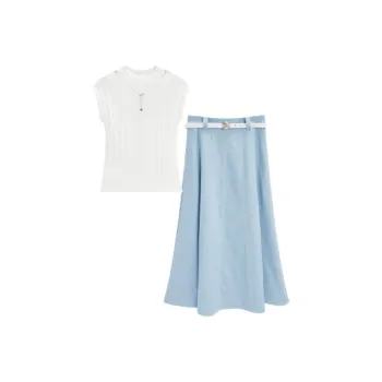 Love To Serve Skirt Set Women's White