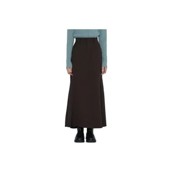 PUBLIC TOKYO FW24 Casual Long Skirt Women's Brown