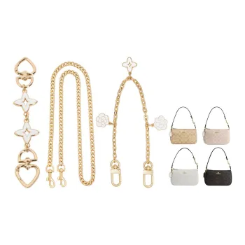 Lan Bao Fan Alloy Accessory Bag Merch Women's Gold
