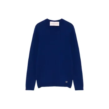 Valentino Cashmere Sweater Women's Marine Blue