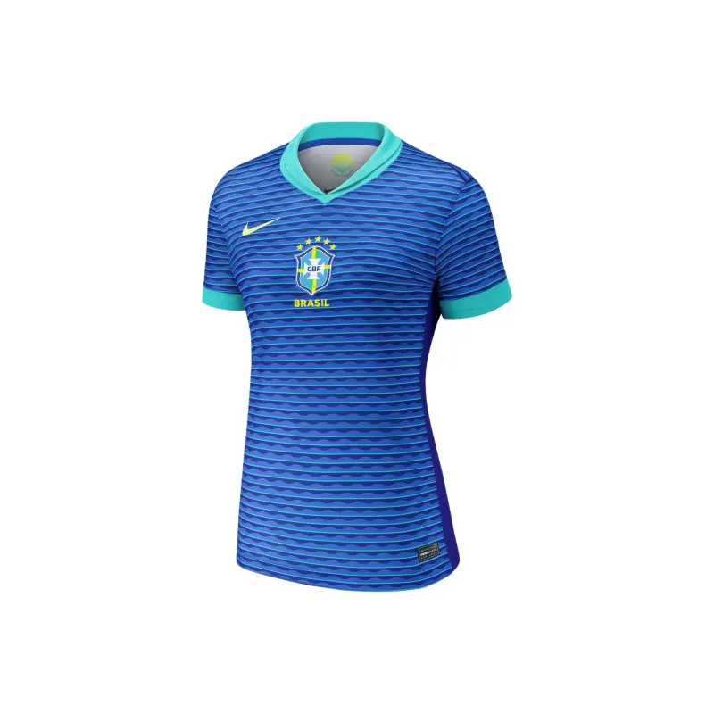 Nike Vini Jr. Brazil National Team 2024 Stadium Away Women's Nike Dri FIT Soccer Jersey-0