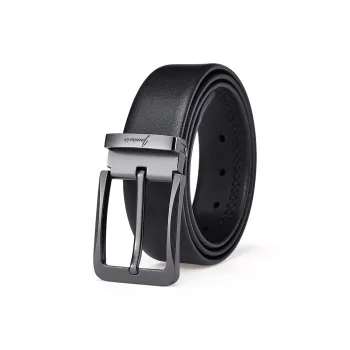 Jeccieziio Cow Leather Belts Men's Gunmetal 3.8cm Greeting Card Writing Service, Photo Printing Included