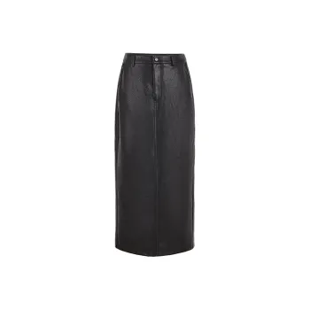 URBAN REVIVO Casual Long Skirts Women's Black
