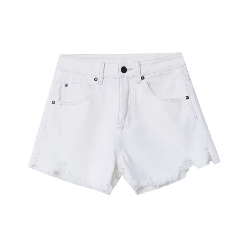 CHARM PICK Denim Shorts Women's White