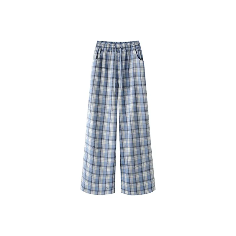 LAMLICKA Casual Pants Unisex Blue-0