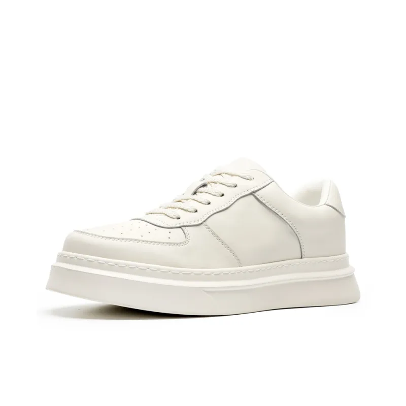 JOSINY Low Top Skateboard Shoes Men's White-1