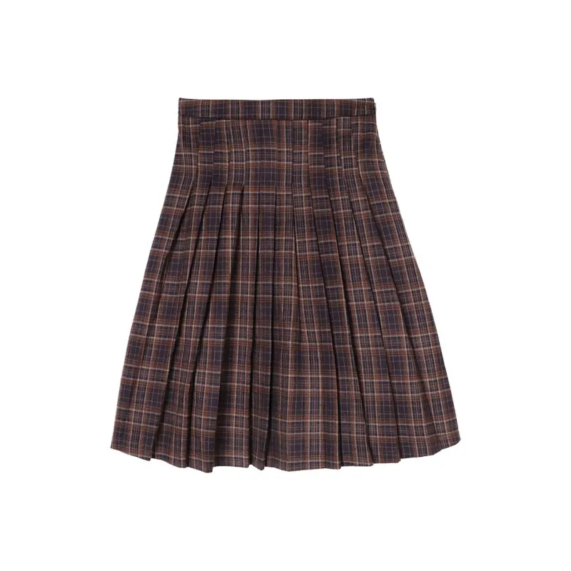 XINBANGBANG Casual Long Skirts Women's Coffee-0