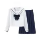 White, Long-Sleeved Midi Dress Clothing Sets (Includes Bow Tie)