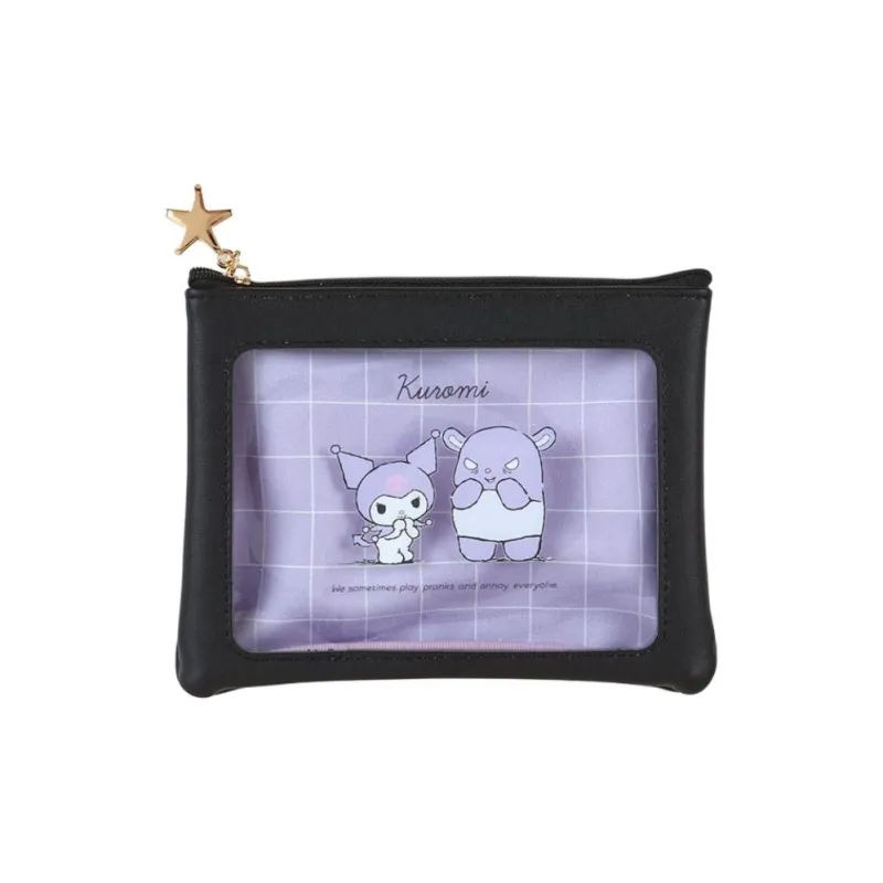 Sanrio PU Card Holder Wallet Women's Black-0