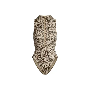 Skims One Piece Swimsuits Women's CHAMPAGNE LEOPARD PRINT/Champagne Leopard Print