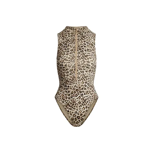 Skims One Piece Swimsuits Women's CHAMPAGNE LEOPARD PRINT/Champagne Leopard Print