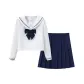 White, Short-Sleeved Set ( & 42A Skirt+Bow Tie )