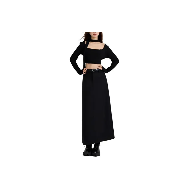 ZNZW Casual Long Skirts Women's-0
