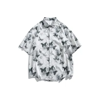 Zomuros Shirts Unisex Ink Wash Butterfly