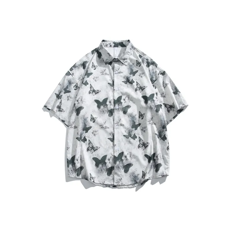 Zomuros Shirts Unisex Ink Wash Butterfly-0