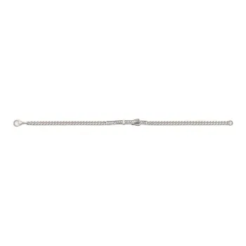 HERMES Etriviere 18K White Gold Bracelets Women's Silver