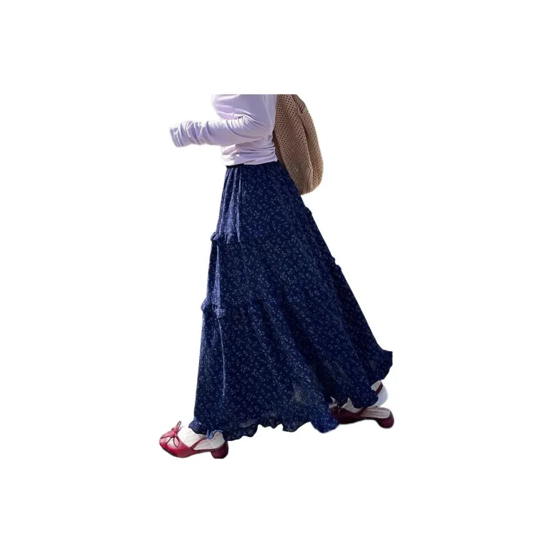 XIANSINIAO Casual Long Skirt Women's-3