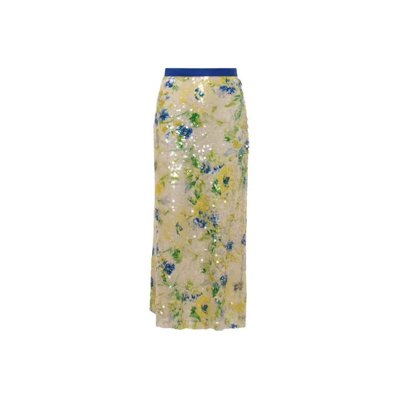 MSGM Sequinned Maxi Skirt-0