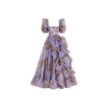 Selkie Collection SS24 Evening Dress Women's Venus Print