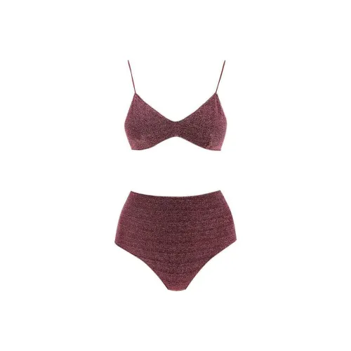 Oséree Lurex High-Waist Bikini Set