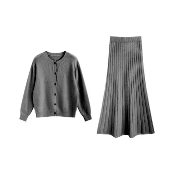ETSE Skirt Set Women's Dark Gray