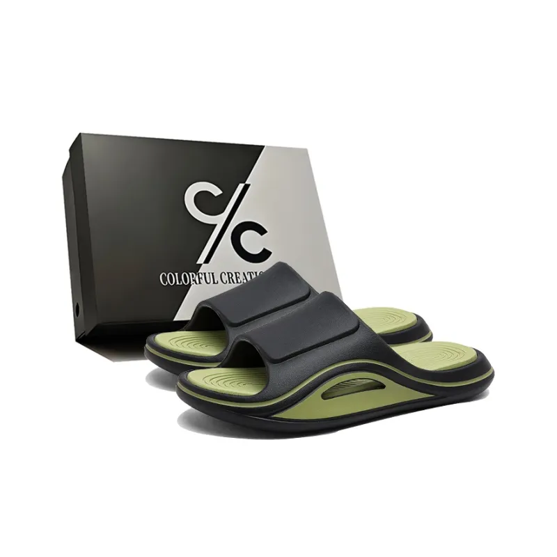 Colorful Creations EVA Massage Slip Resistant Abrasion Resistant Odor Resistant Quiet Slide Slippers Men's-6