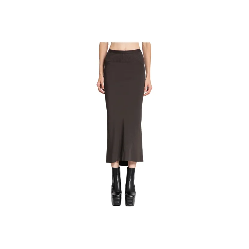 RICK OWENS Calf Bias Skirt-0
