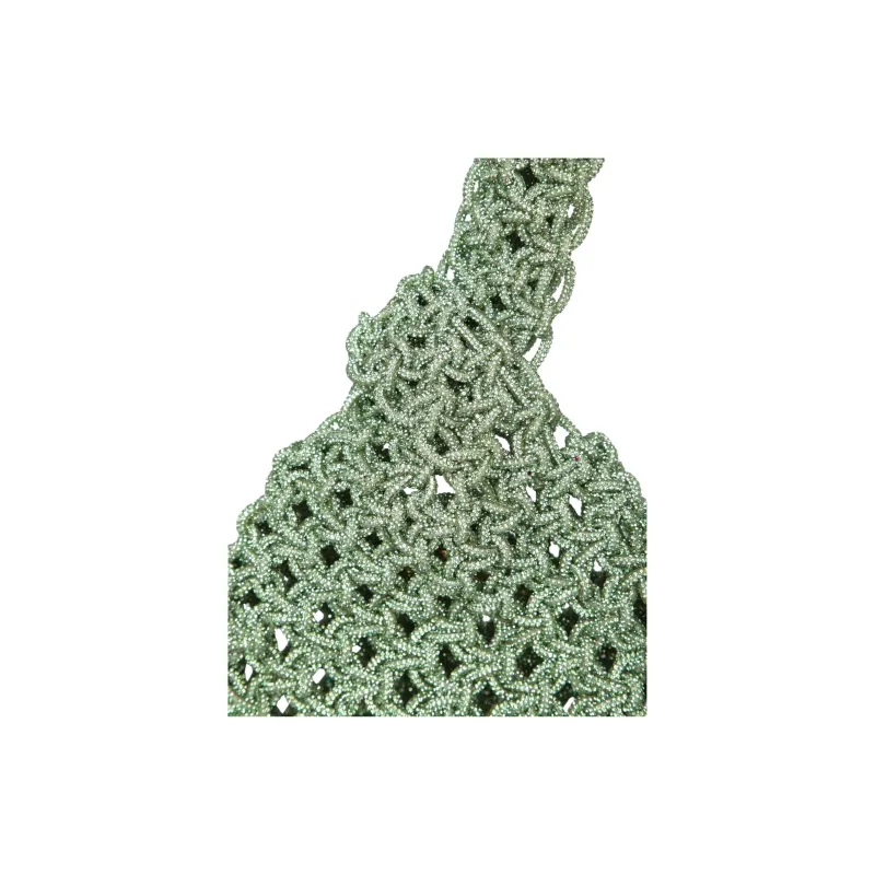 HIBOURAMA Resin With Crystal Handbag Women's Green-2