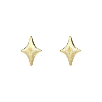 MONI JEWELLERY S999 Fine Silver Stud Earrings Women's