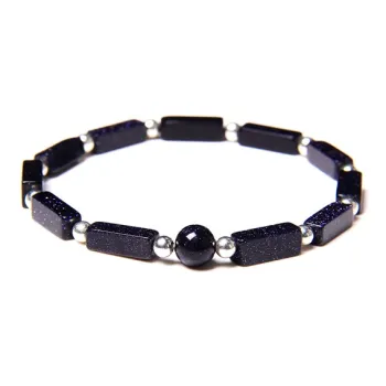 BYG Artificial Blue Sandstone Bracelets Unisex