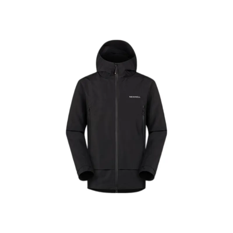 MERRELL Waterproof And Windproof Windbreaker Jacket Unisex Black-0
