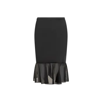 TOM FORD Mid Rise Asymmetric Hem Skirt