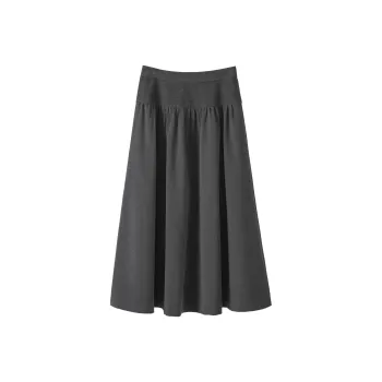 Fstudio Casual Long Skirts Women's Dark Gray